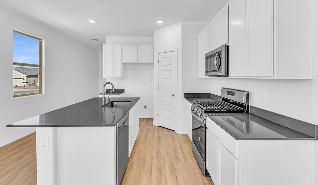 Furnished interior view inside a new home in Coronet at Gladden Farms, Marana (Image 7). Furnished interior view inside a new home in Coronet at Gladden Farms, Marana (Image 7).