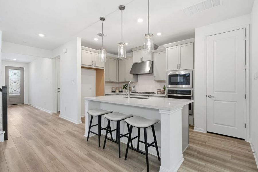 Furnished interior view inside a new home in Parkside on the River, Georgetown (Image 5). Furnished interior view inside a new home in Parkside on the River, Georgetown (Image 5).