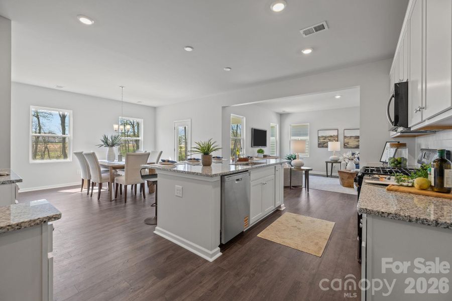 Furnished interior view inside a new home in McFarland Estates, York (Image 12).