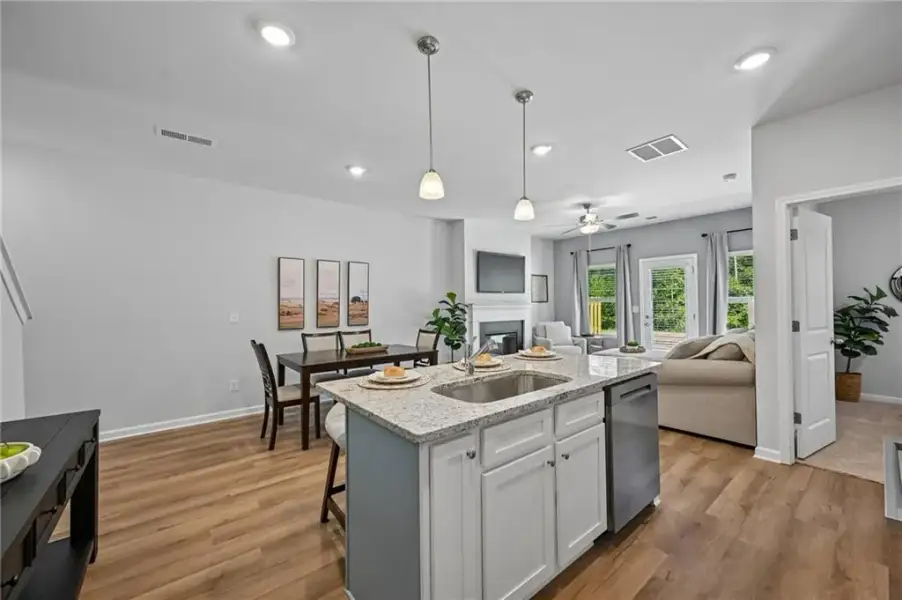 Furnished interior view inside a new home in , Lithonia (Image 12).