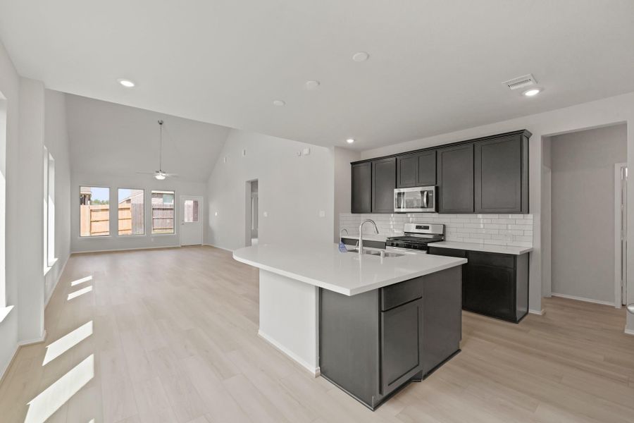 Furnished interior view inside a new home in The Trails, New Caney (Image 14). Furnished interior view inside a new home in The Trails, New Caney (Image 14).