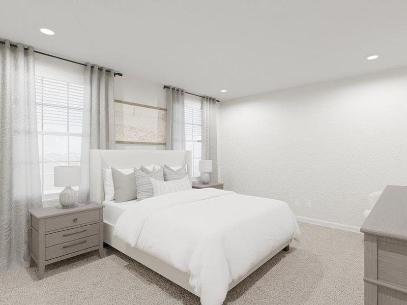 Your private owner`s suite awaits - Artist`s rendering of the Lilly by Highland Homes