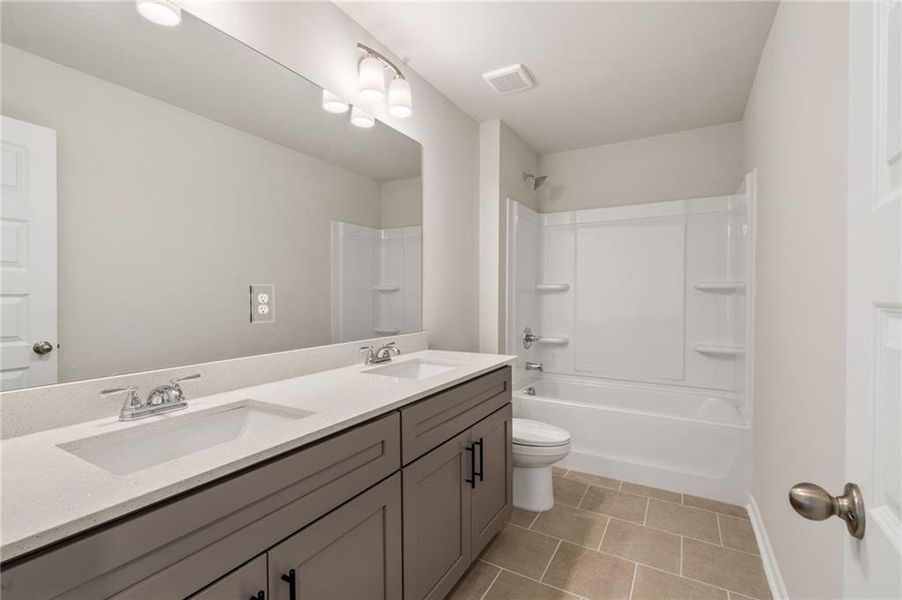 Furnished interior view inside a new home in The Brooke at Rivertown, South Fulton (Image 15).