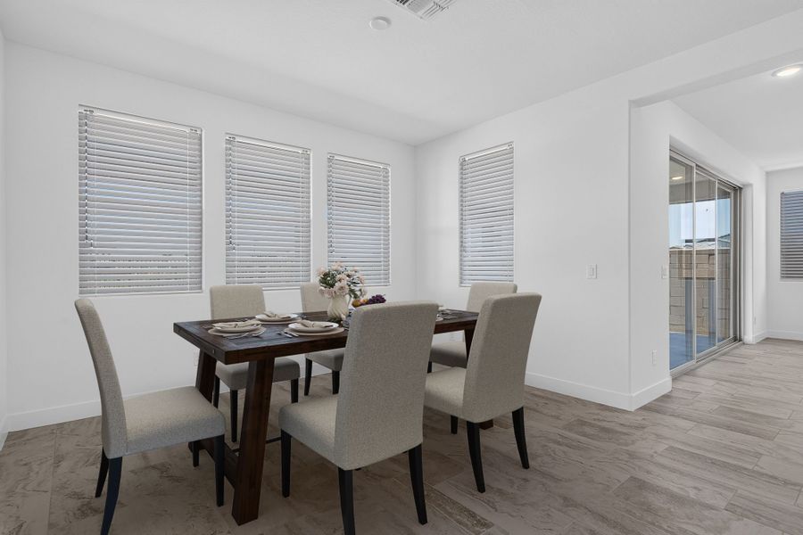 Furnished interior view inside a new home in The Grove at El Cidro, Goodyear (Image 9).
