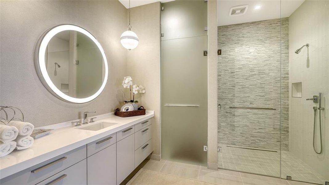 Furnished interior view inside a new home in , Longboat Key (Image 10). Furnished interior view inside a new home in , Longboat Key (Image 10).