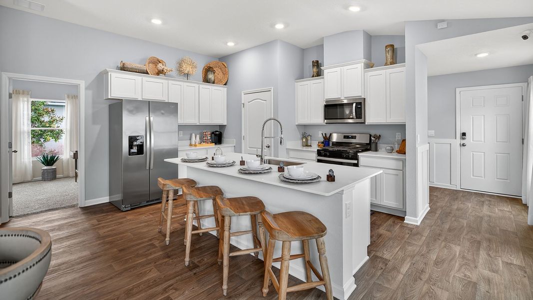 Representative furnished interior of a home built from the St. George by D.R. Horton in Grand Reserve, Bunnell (Image 8).