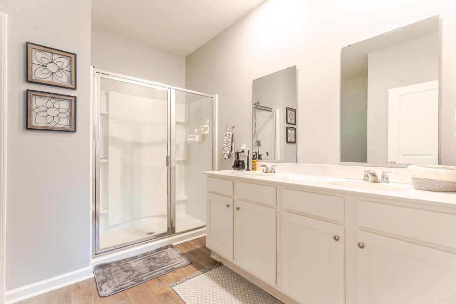 Furnished interior view inside a new home in Reserve at Mallard Crossing, Summerville (Image 49).