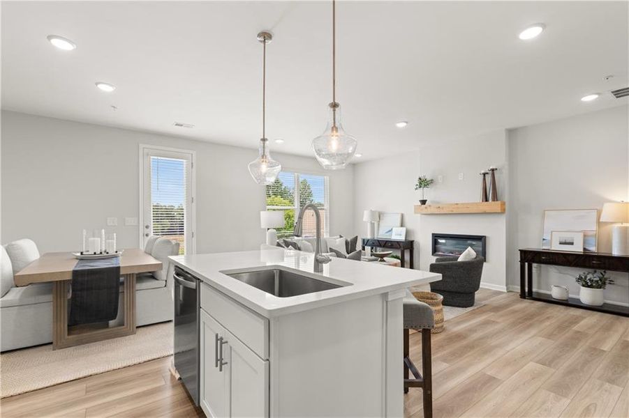 Furnished interior view inside a new home in Hemingway, Cumming (Image 11).