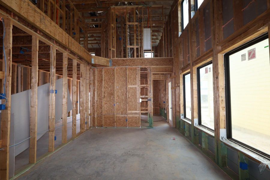 In-progress construction of a new home in Jubilee - Cottages Row Collection, Hockley, TX (Image 6).