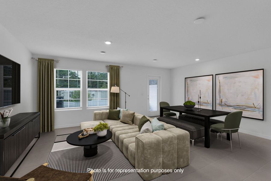 Furnished interior view inside a new home in Normandy Pines, Jacksonville (Image 7).