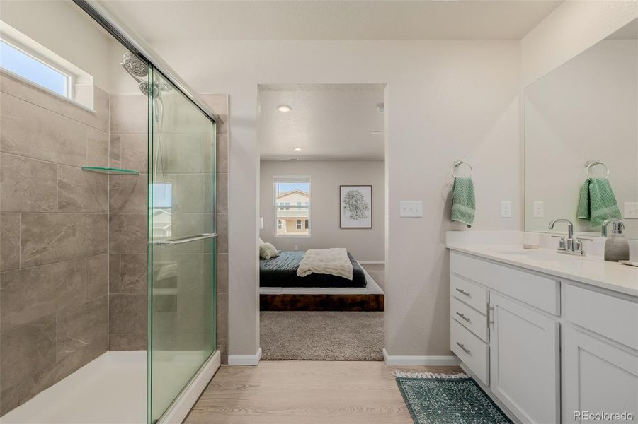 Furnished interior view inside a new home in , Peyton (Image 10).