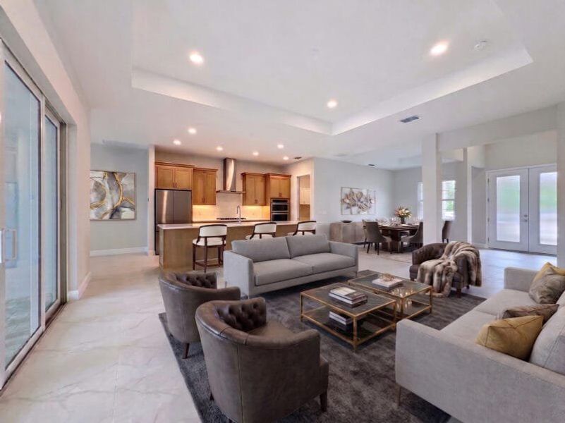 Furnished interior view inside a new home in River Preserve Estates, Parrish (Image 5).