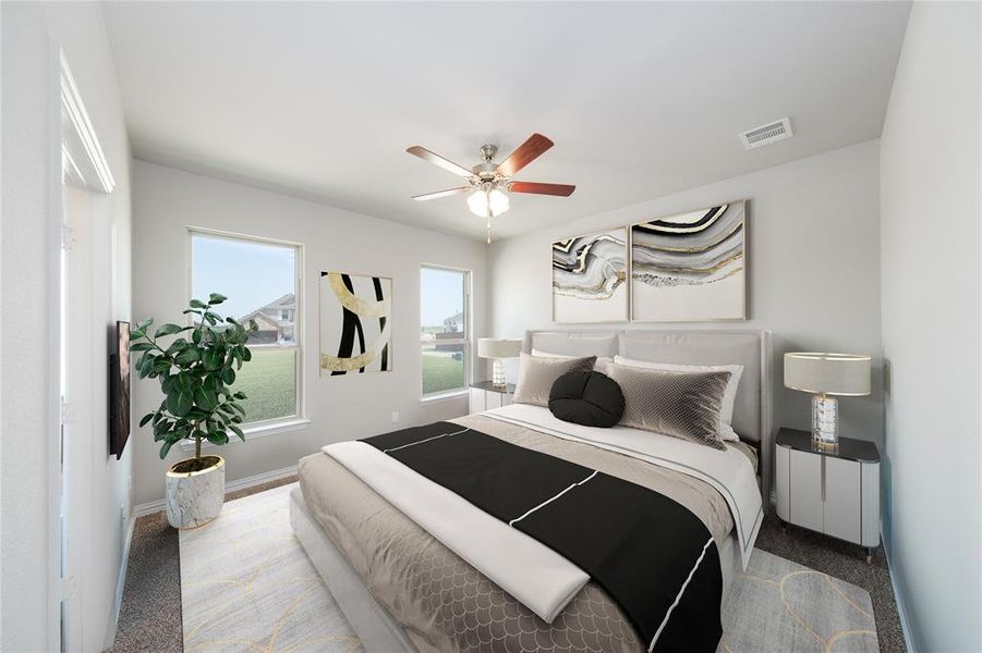 Beazer Homes Treeline Salado Floorplan. This is not a photo of the actual home, but is a photo of the Salado floorplan.