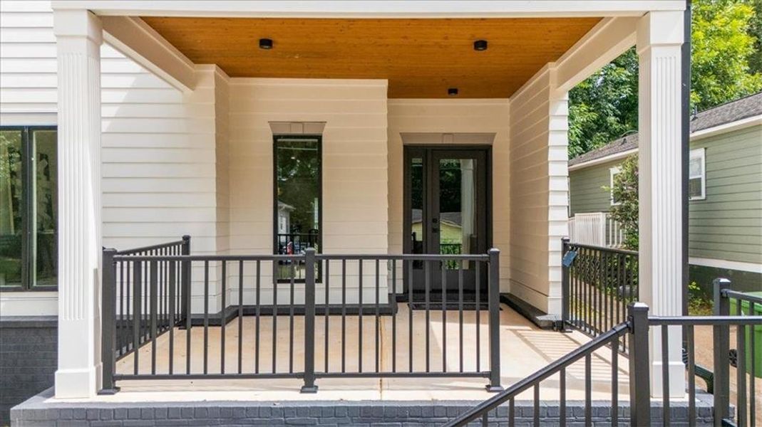 Exterior details and patio area of a home in , Atlanta (Image 33). Exterior details and patio area of a home in , Atlanta (Image 33).