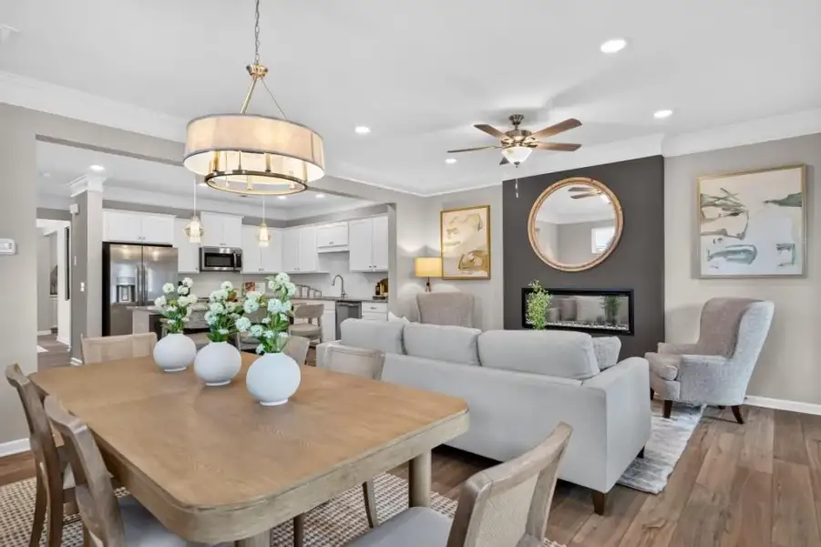 Furnished interior view inside a new home in , Cartersville (Image 8).