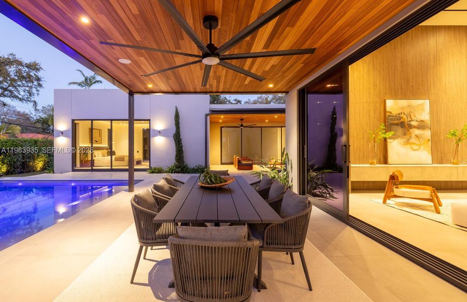 Exterior details and patio area of a home in , Miami Shores (Image 32).