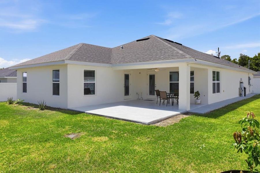 Exterior details and patio area of a home in Orange Blossom Hills, Summerfield (Image 28). Exterior details and patio area of a home in Orange Blossom Hills, Summerfield (Image 28).