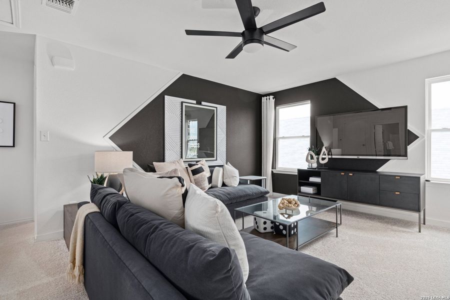 Furnished interior view inside a new home in Meadows at Clear Springs, New Braunfels (Image 25).