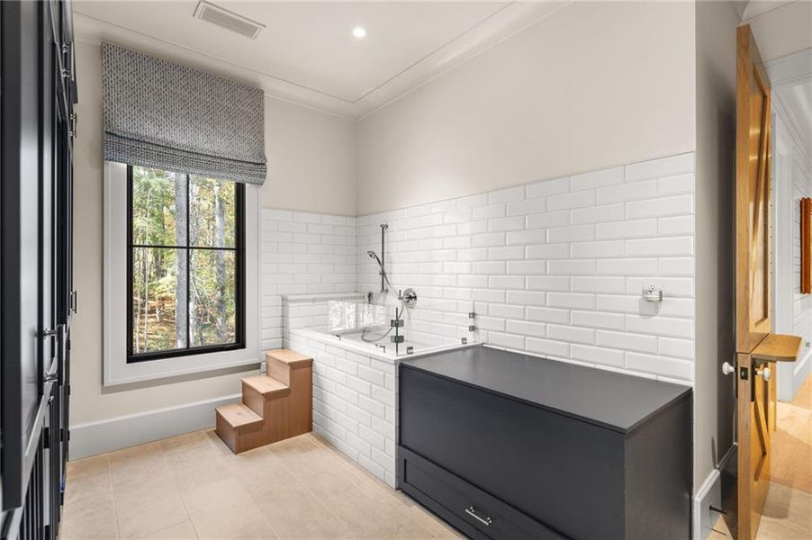 Furnished interior view inside a new home in , Flowery Branch (Image 54).