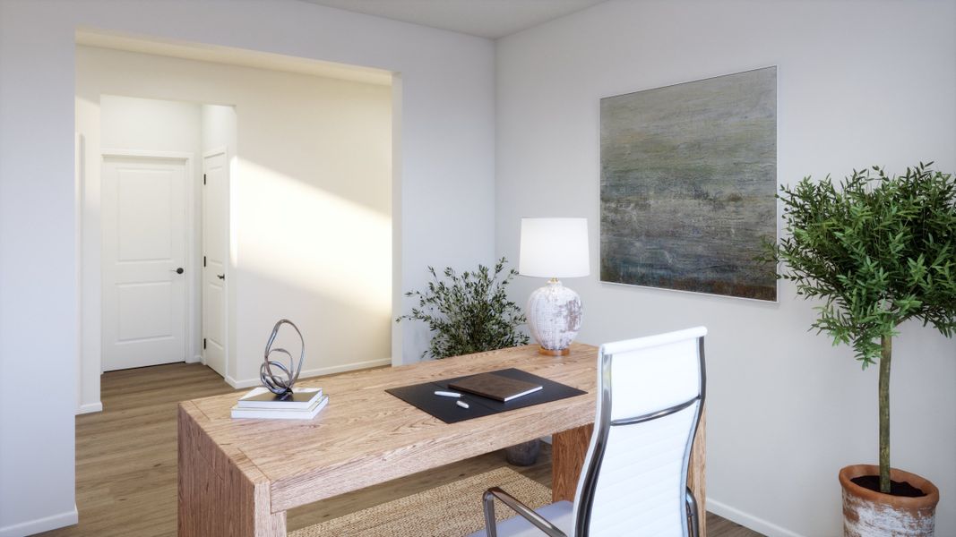 Representative furnished interior of a home built from the Plan 5007 by New Home Co. in The Estates Collection at Talon Pointe, Thornton (Image 7).