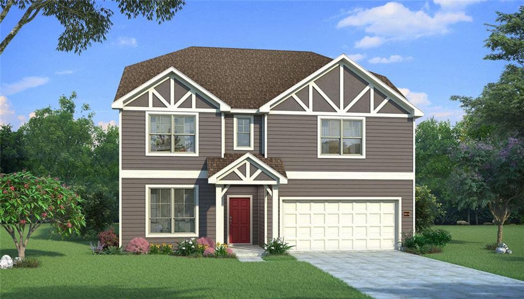 Front exterior of a new home in , Celina, TX, highlighting curb appeal (Image 24).