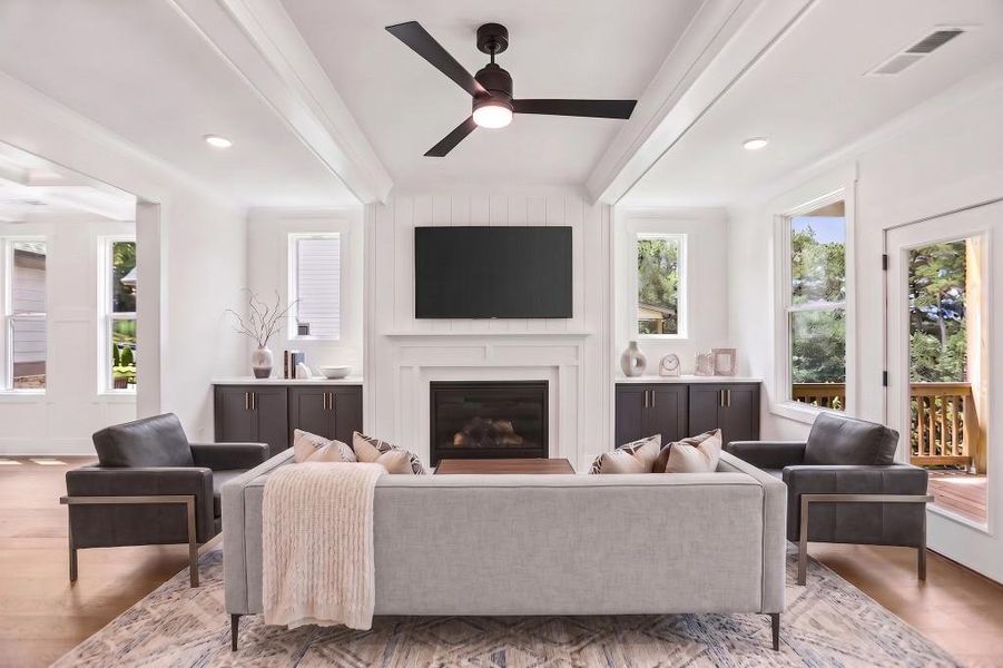 Furnished interior view inside a new home in , Marietta (Image 39).