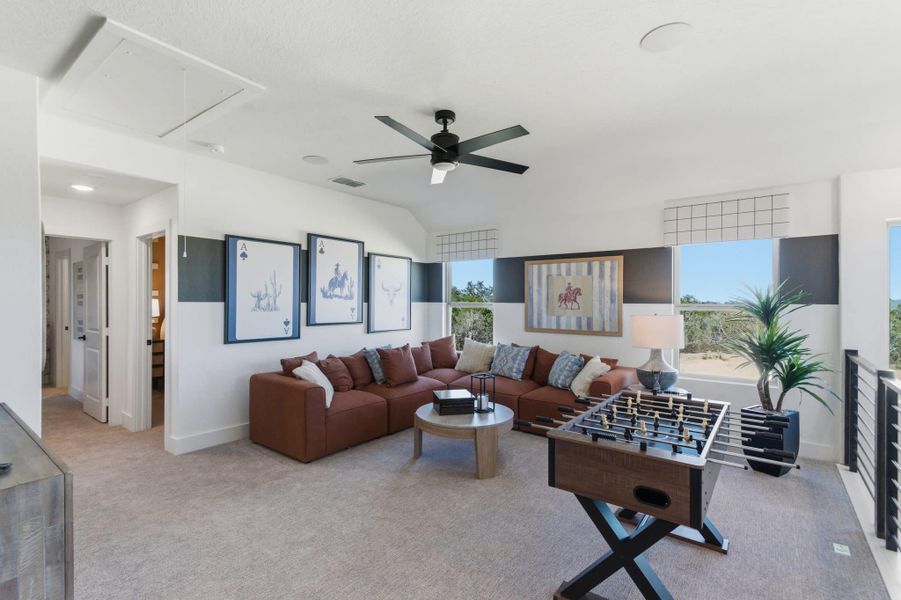 Furnished interior view inside a new home in Prominence, San Antonio (Image 41).