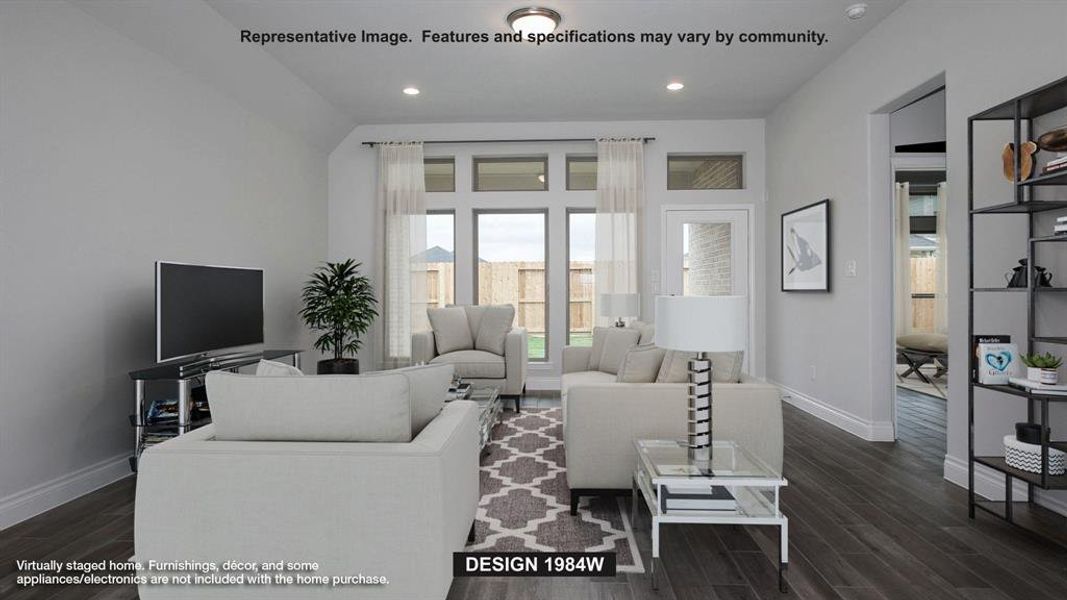 Furnished interior view inside a new home in Trinity Falls, McKinney (Image 7).