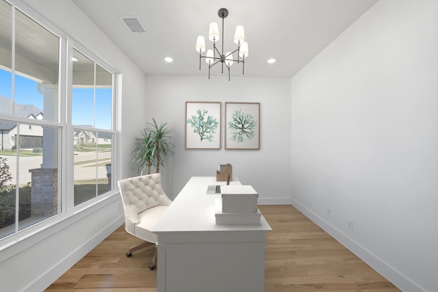 Furnished interior view inside a new home in Aster Park, McKinney (Image 17).