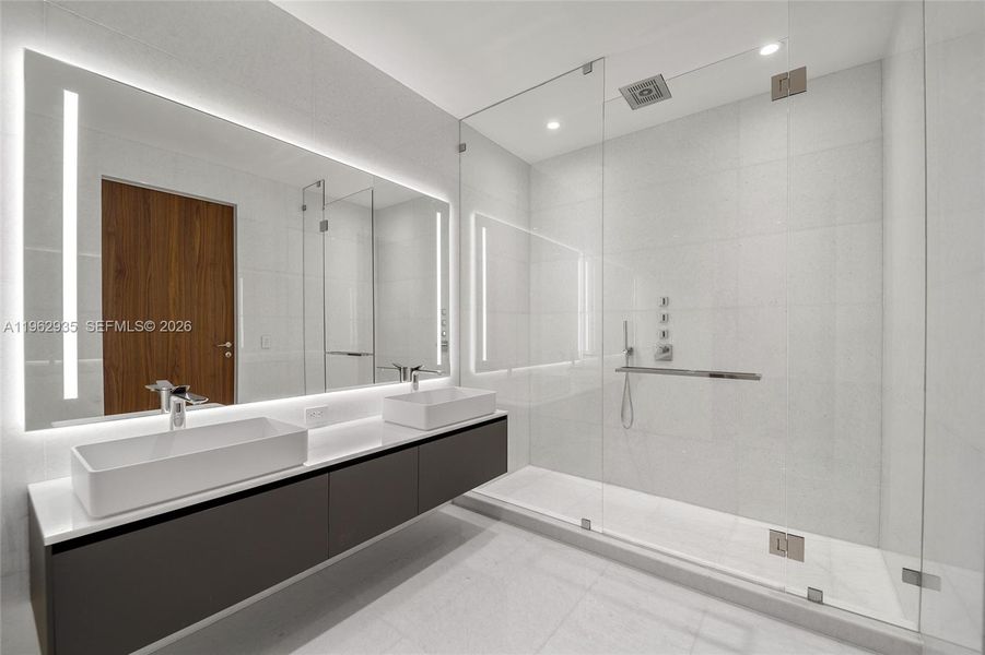 Furnished interior view inside a new home in , Miami (Image 10).