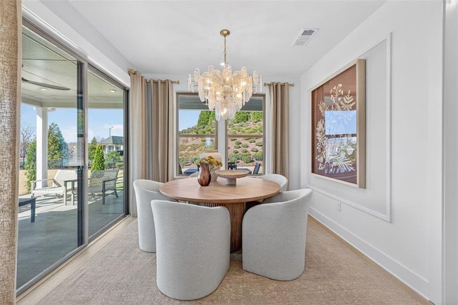 Furnished interior view inside a new home in Del Webb Chateau Elan, Hoschton (Image 5).