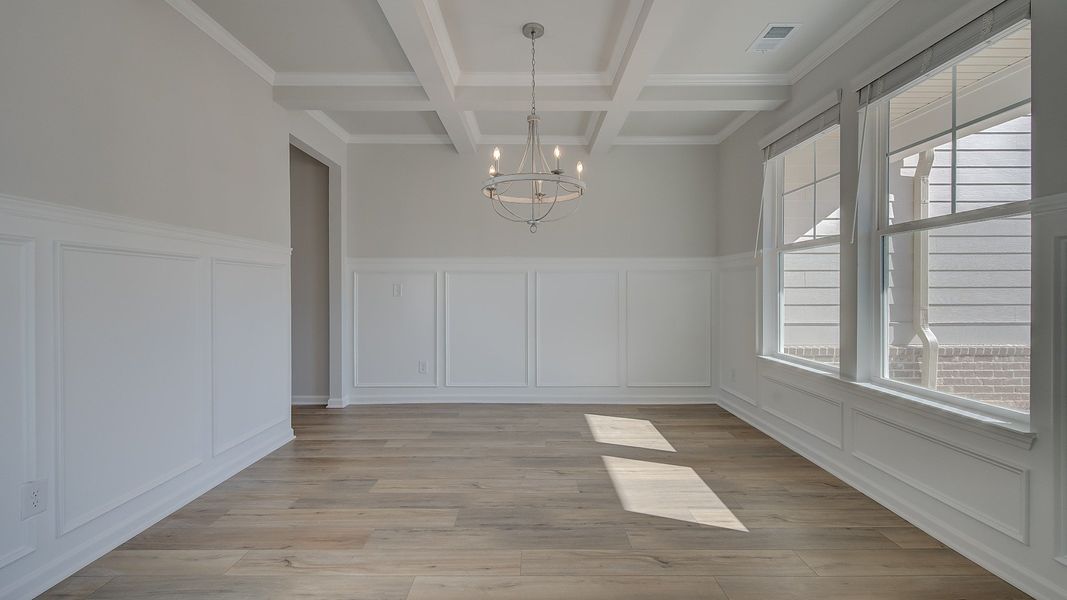 Furnished interior view inside a new home in Riverbend Overlook, Fayetteville (Image 20). Furnished interior view inside a new home in Riverbend Overlook, Fayetteville (Image 20).