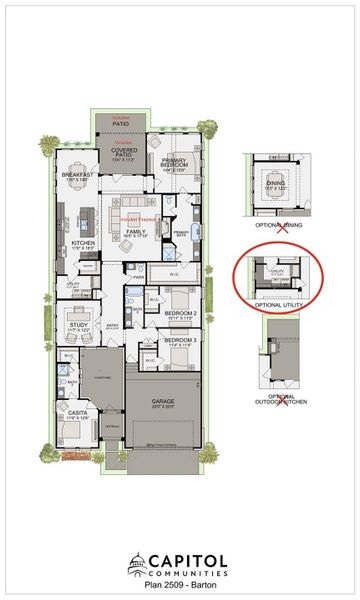 2D floor plan layout of this home in , Pflugerville, TX (Image 1).