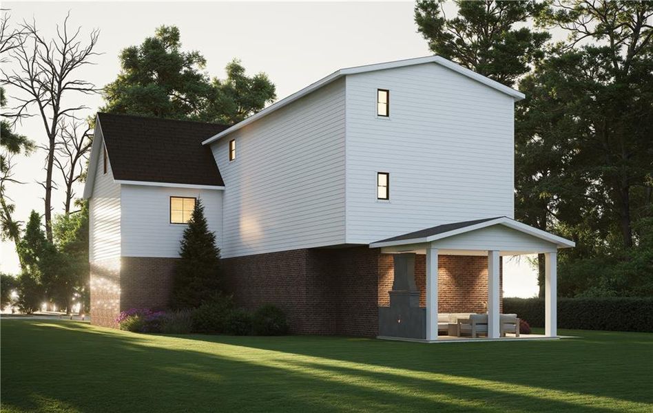 Front exterior of a new home in , Sugar Hill, GA, highlighting curb appeal (Image 28).