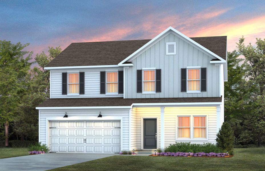 Representative exterior photo of a completed home built from the Aspire by Pulte Homes in Wimberly, Willow Spring, NC (Image 19).