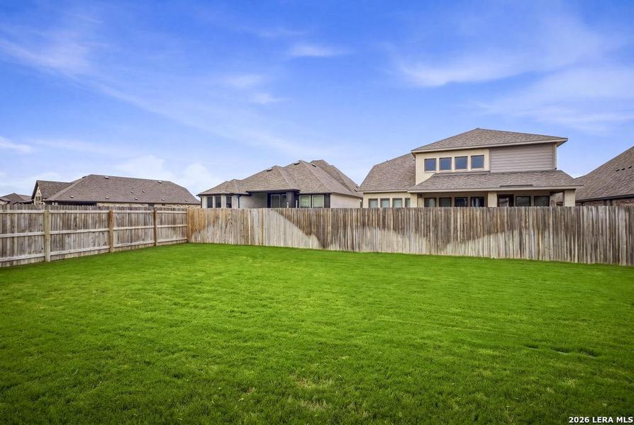Exterior details and patio area of a home in Alsatian Oaks, Castroville (Image 23). Exterior details and patio area of a home in Alsatian Oaks, Castroville (Image 23).