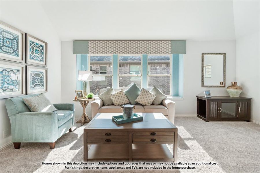 Furnished interior view inside a new home in North Grove, Waxahachie (Image 7).