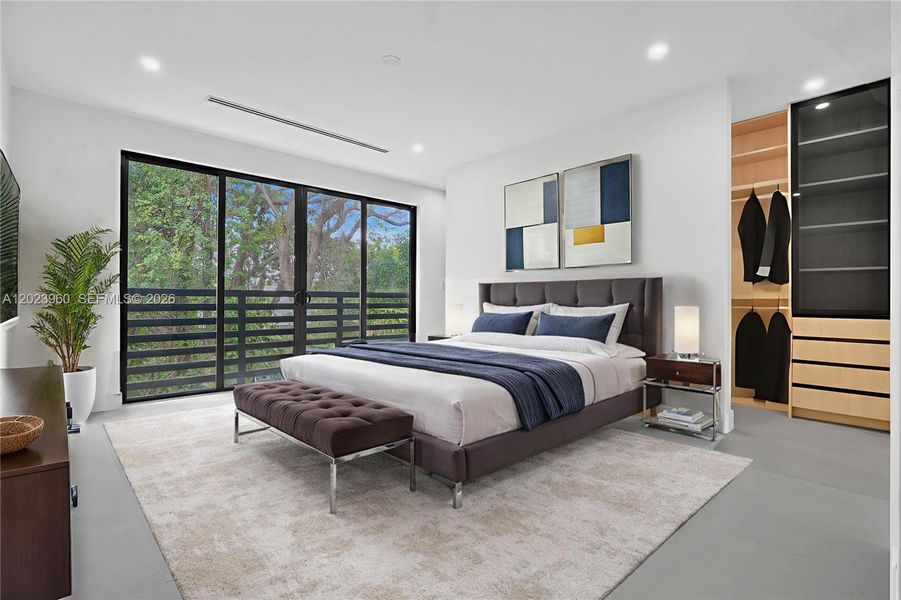 Furnished interior view inside a new home in , Miami (Image 10).
