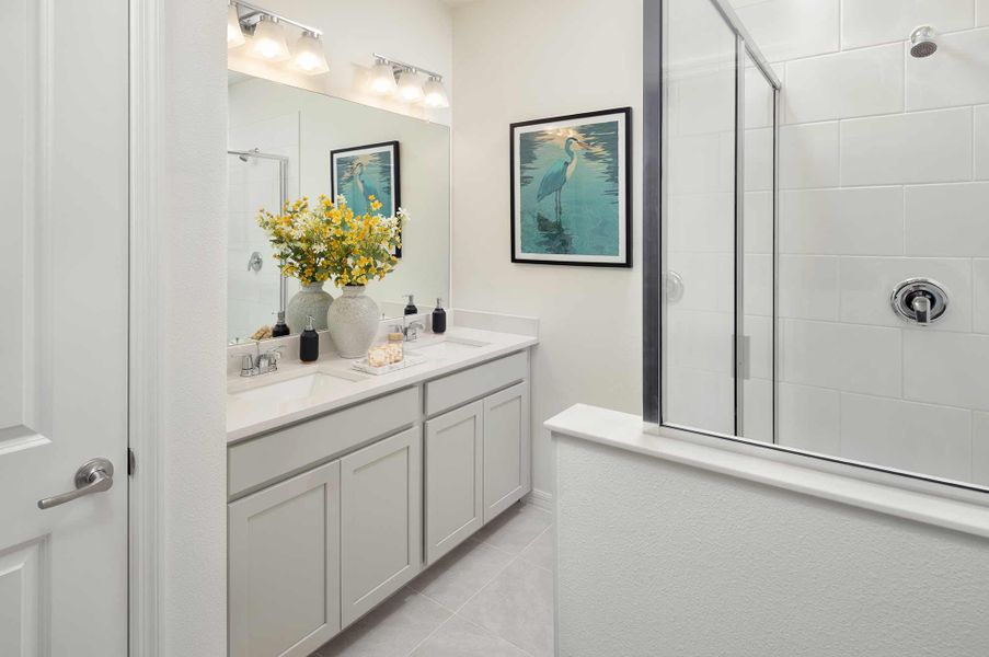 Furnished interior view inside a new home in Waterset Townhomes, Apollo Beach (Image 5).