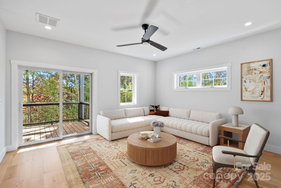 Furnished interior view inside a new home in , Weaverville (Image 12).