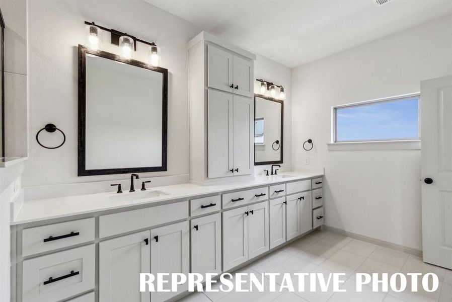 Filled with style, sophistication and space, this fantastic Owner's bath was built for two! REPRESENTATIVE PHOTO Filled with style, sophistication and space, this fantastic Owner's bath was built for two! REPRESENTATIVE PHOTO