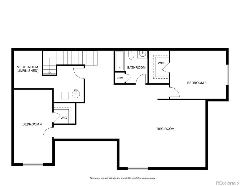 Basement floor plan
