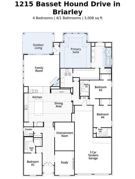 2D floor plan layout of this home in Briarley, Montgomery, TX (Image 2). 2D floor plan layout of this home in Briarley, Montgomery, TX (Image 2).