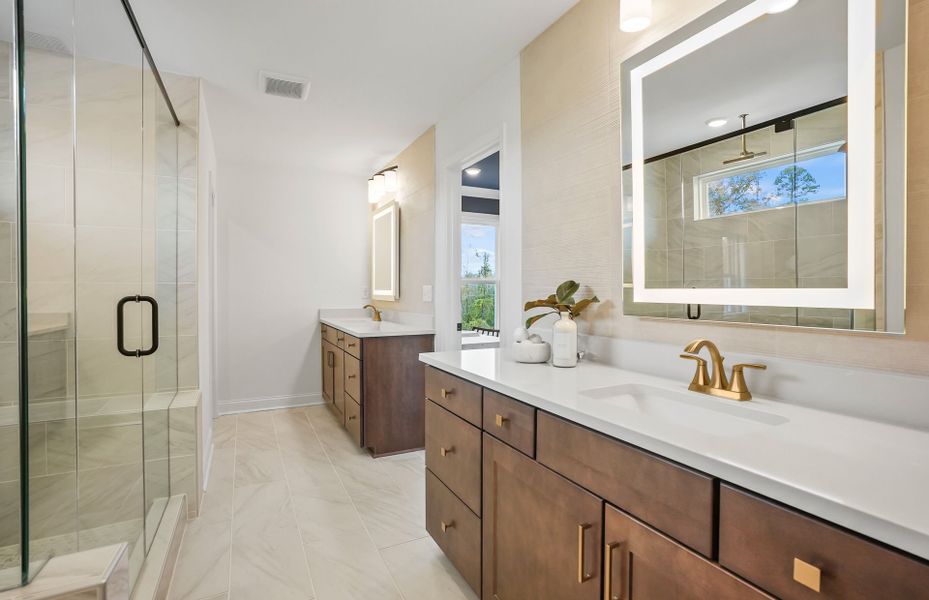 Representative furnished interior of a home built from the Leyton by Pulte Homes in Elmbrook, Matthews (Image 6).