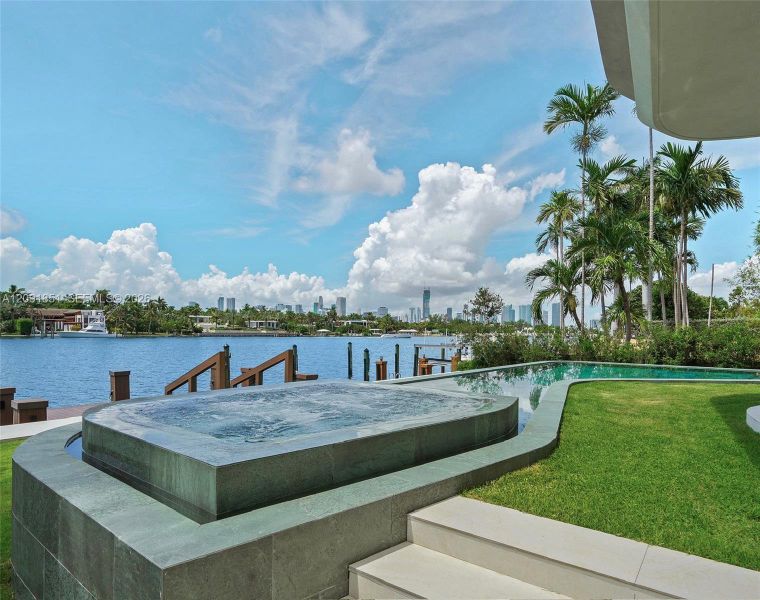 Exterior details and patio area of a home in , Miami Beach (Image 20). Exterior details and patio area of a home in , Miami Beach (Image 20).