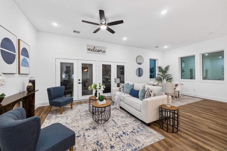Furnished interior view inside a new home in , Houston (Image 30).
