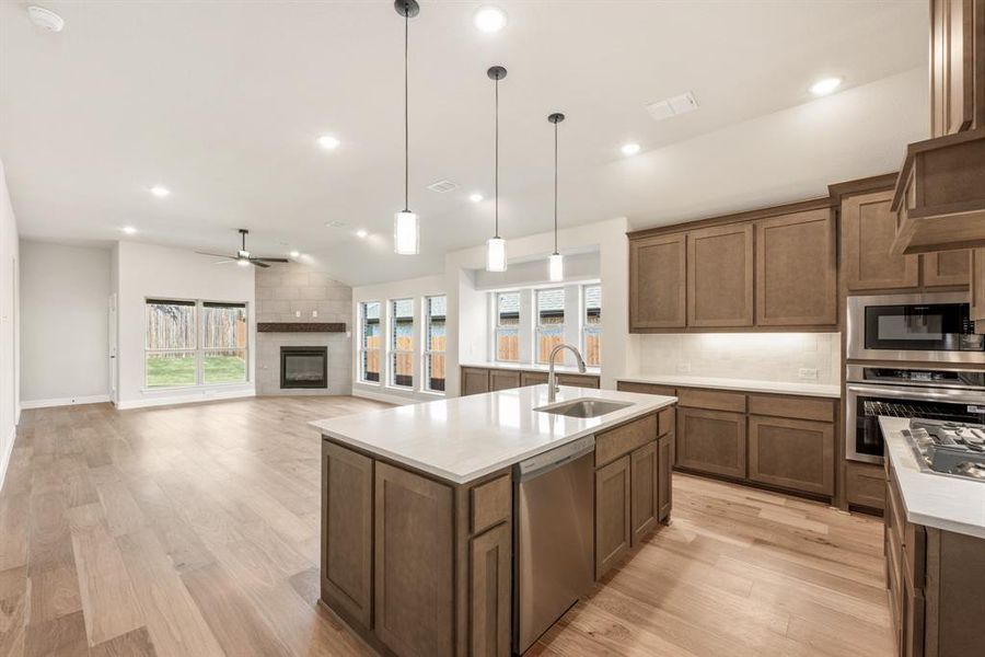 Furnished interior view inside a new home in Country Lakes Classic 50, Denton (Image 16).