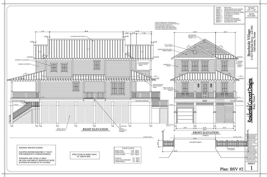 Exterior rendering of this home design in , Galveston, TX (Image 3). Exterior rendering of this home design in , Galveston, TX (Image 3).