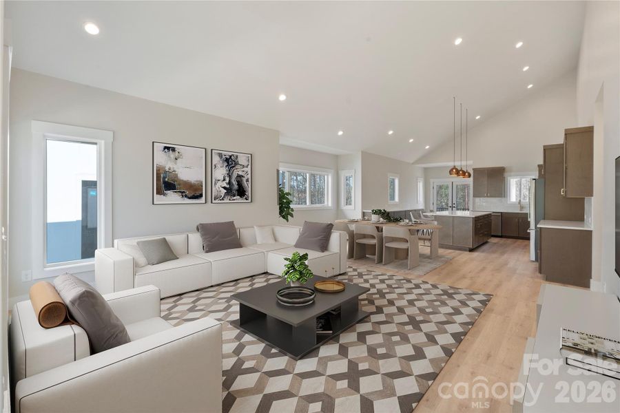 Furnished interior view inside a new home in , Hickory (Image 13).