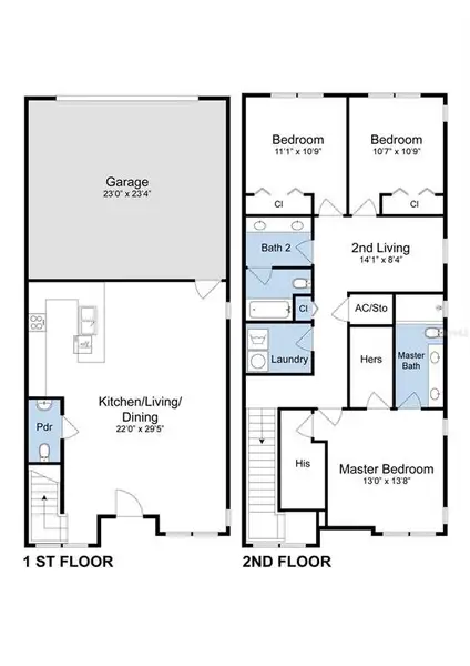 2D floor plan layout of this home in , Longwood, FL (Image 3).